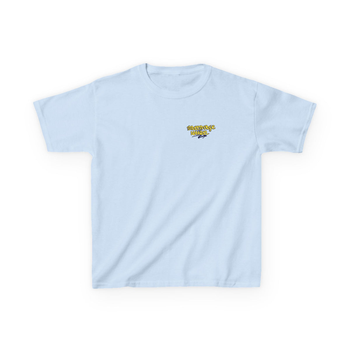 Kids Tee — Yellow Graffiti "Streetwise Angel" Logo