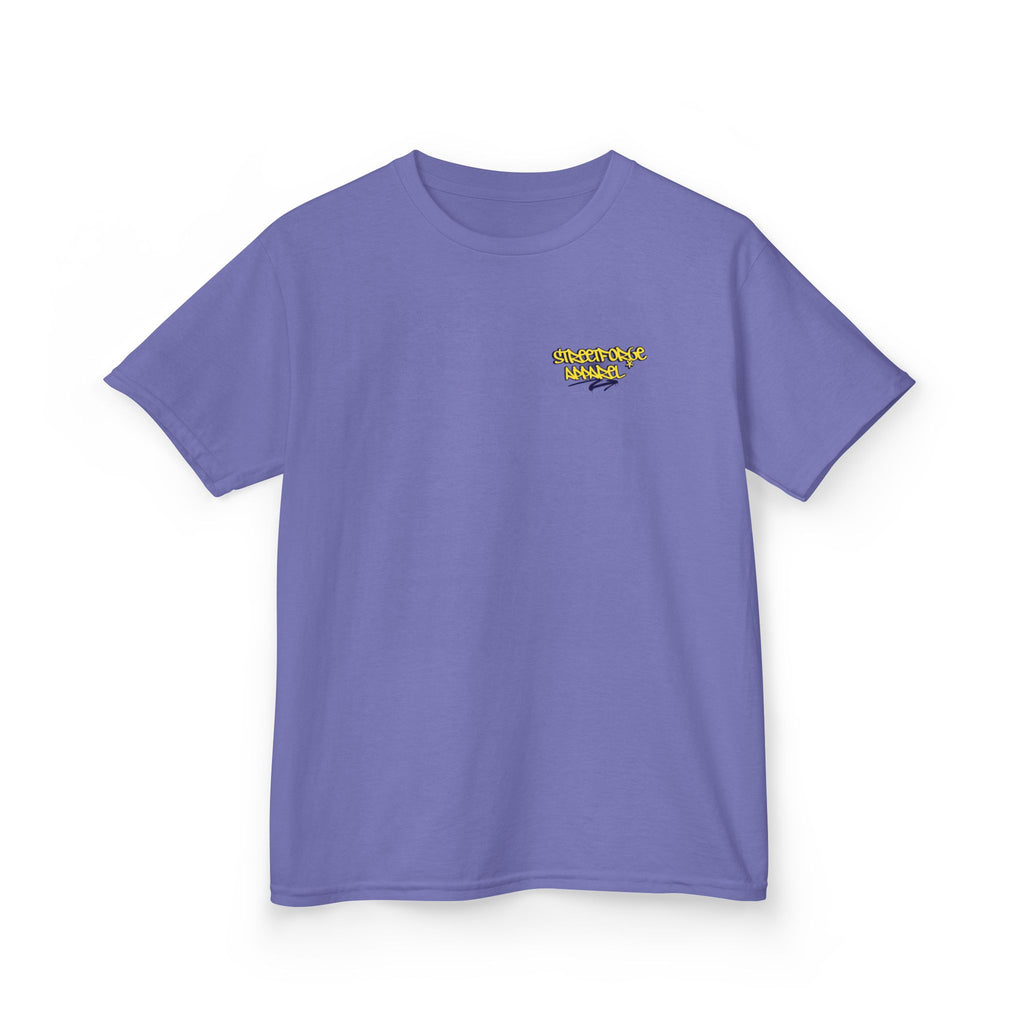 Kids Tee — Yellow Graffiti "Streetwise Angel" Logo