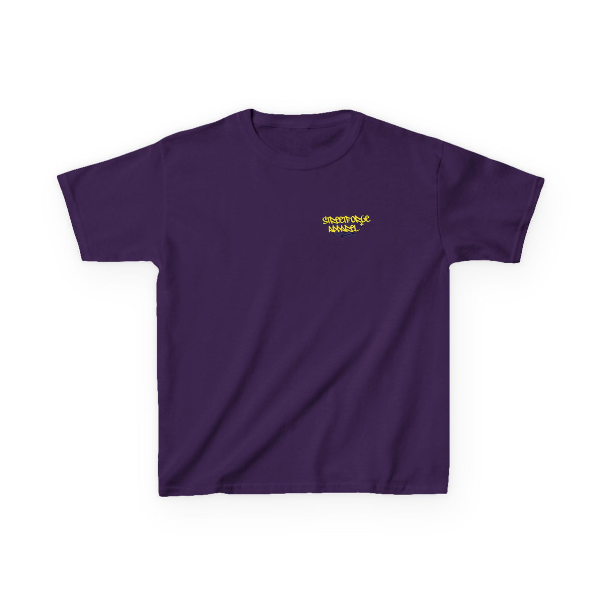 Kids Tee — Yellow Graffiti "Streetwise Angel" Logo