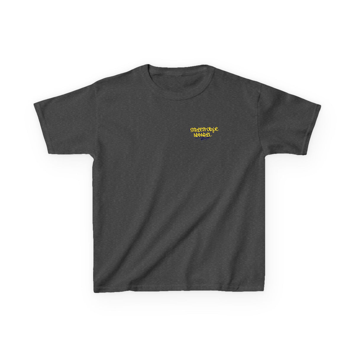 Kids Tee — Yellow Graffiti "Streetwise Angel" Logo