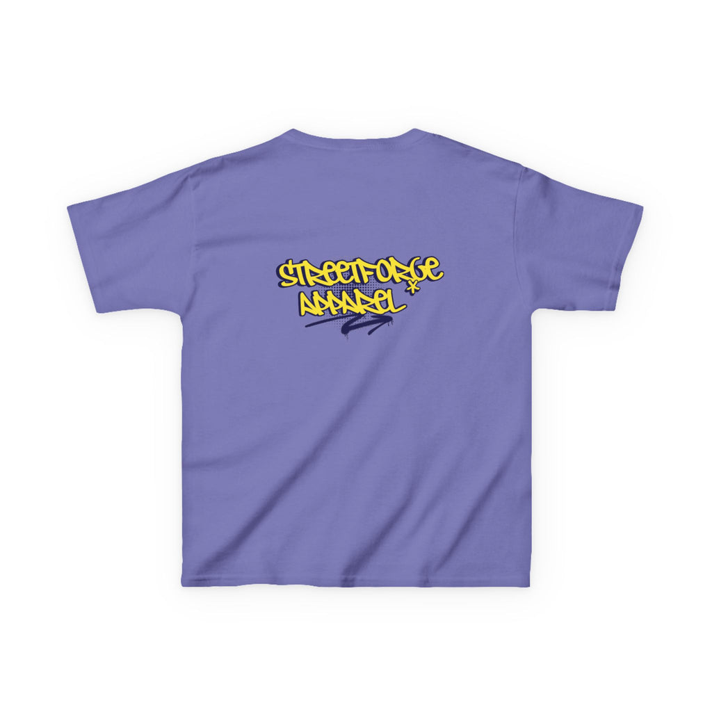 Kids Tee — Yellow Graffiti "Streetwise Angel" Logo