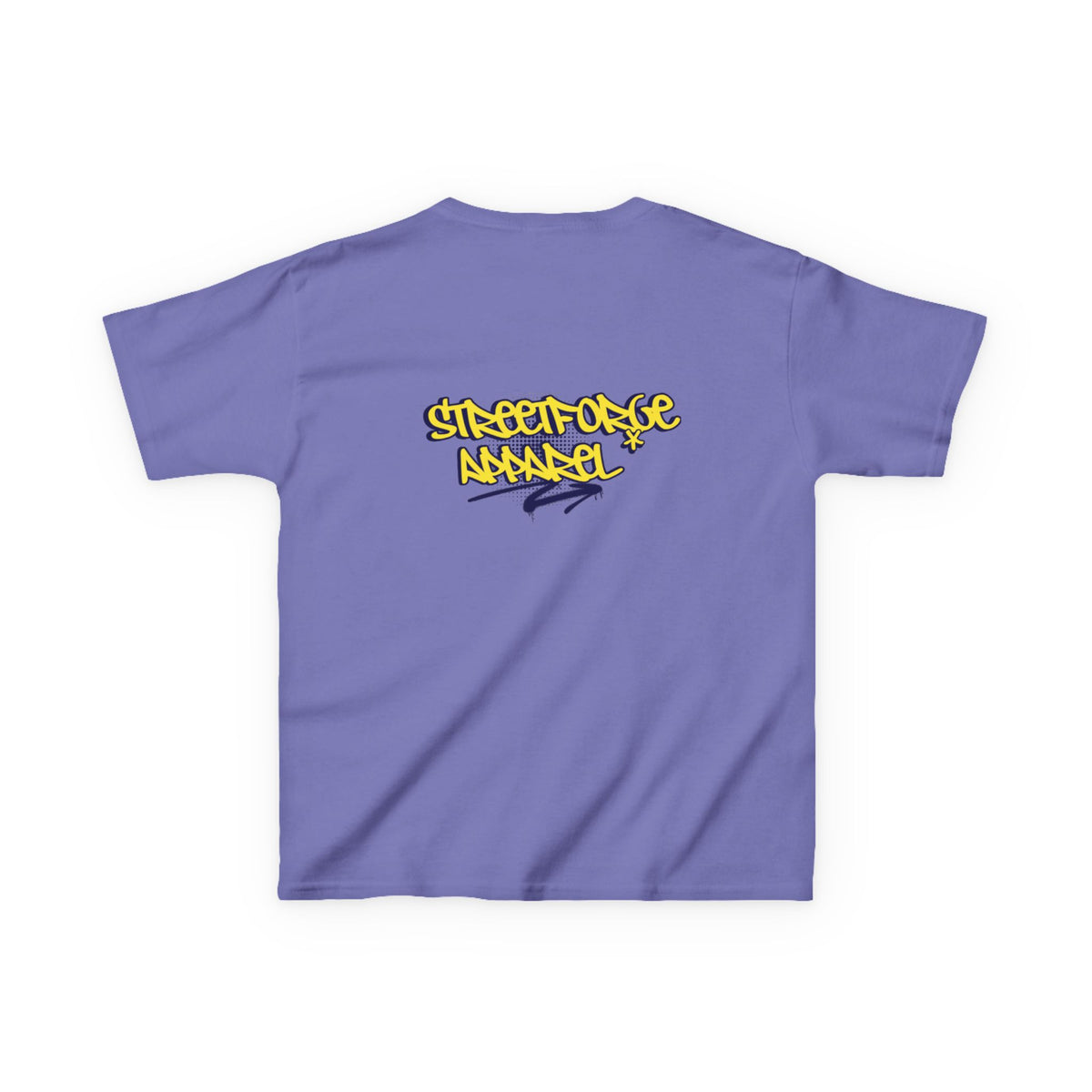 Kids Tee — Yellow Graffiti "Streetwise Angel" Logo
