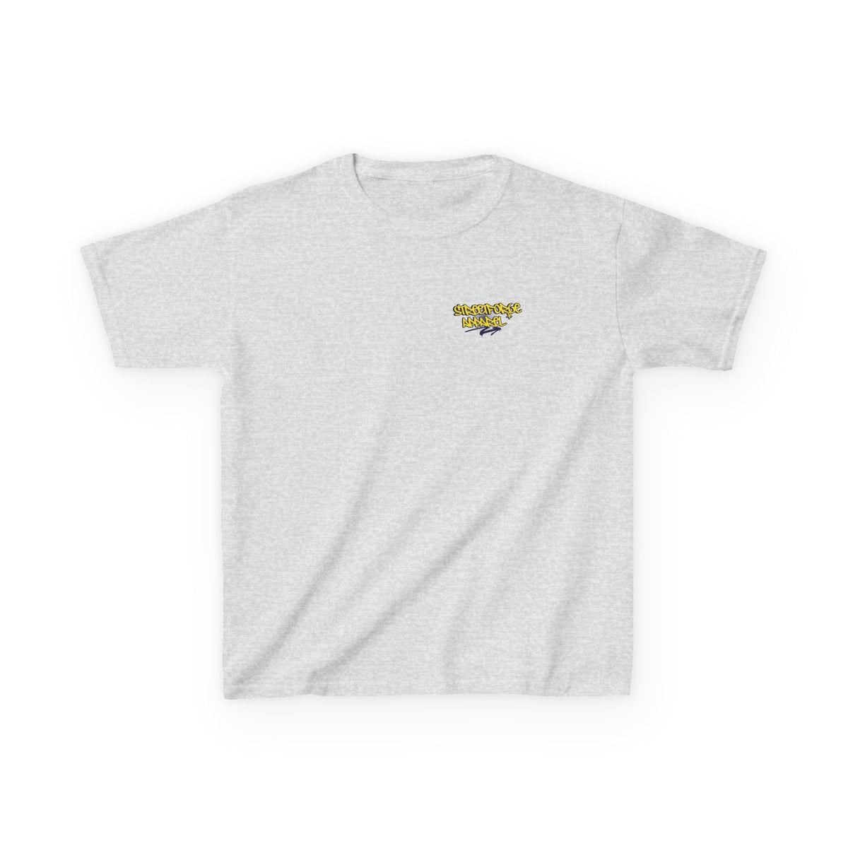 Kids Tee — Yellow Graffiti "Streetwise Angel" Logo