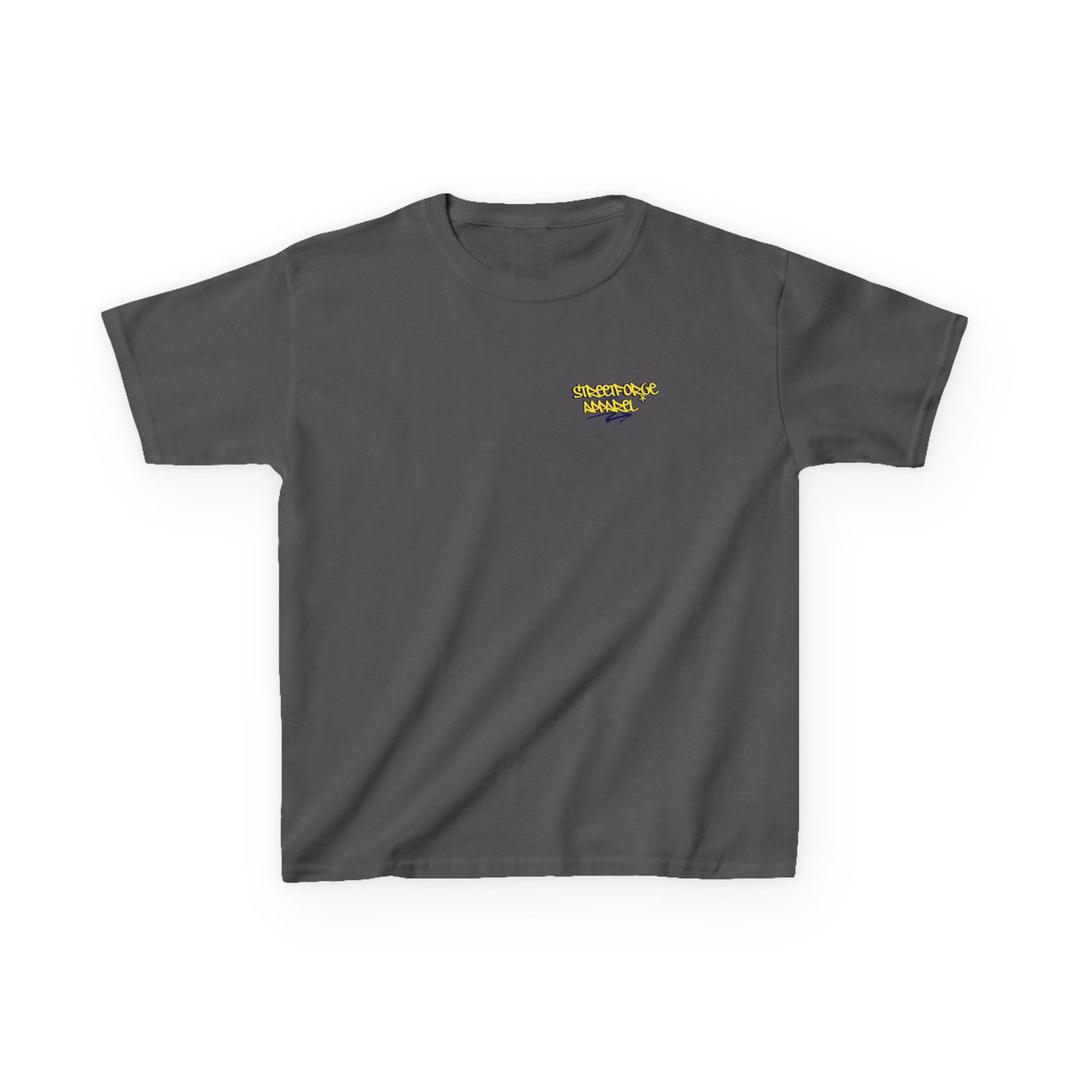 Kids Tee — Yellow Graffiti "Streetwise Angel" Logo