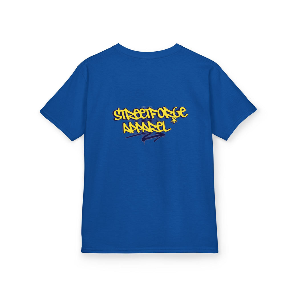 Kids Tee — Yellow Graffiti "Streetwise Angel" Logo