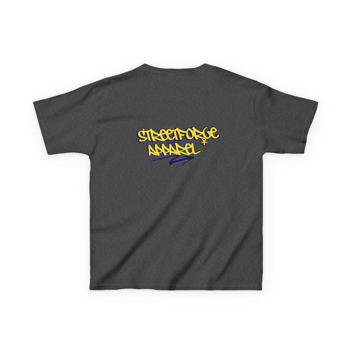 Kids Tee — Yellow Graffiti "Streetwise Angel" Logo