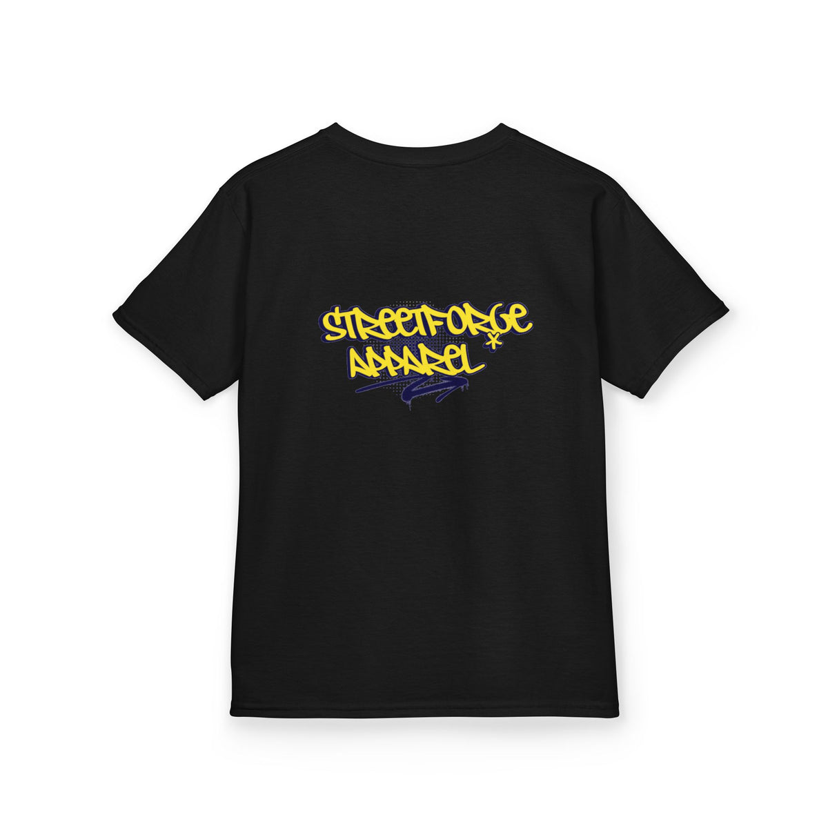 Kids Tee — Yellow Graffiti "Streetwise Angel" Logo