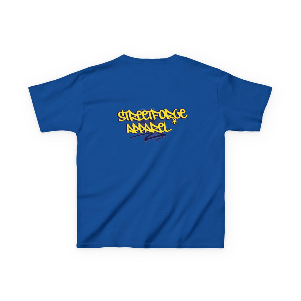 Kids Tee — Yellow Graffiti "Streetwise Angel" Logo