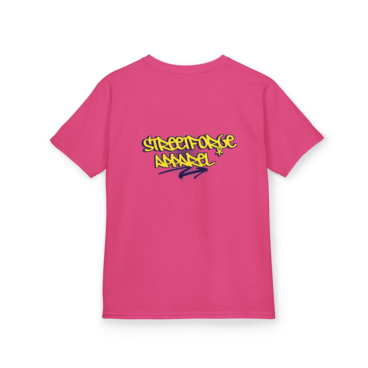 Kids Tee — Yellow Graffiti "Streetwise Angel" Logo