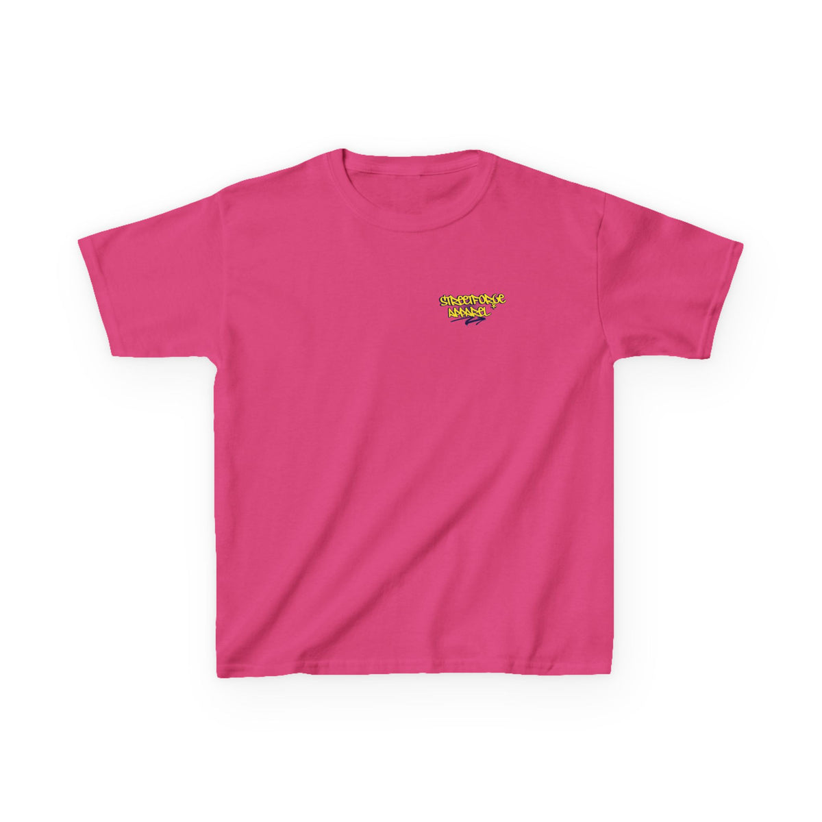 Kids Tee — Yellow Graffiti "Streetwise Angel" Logo