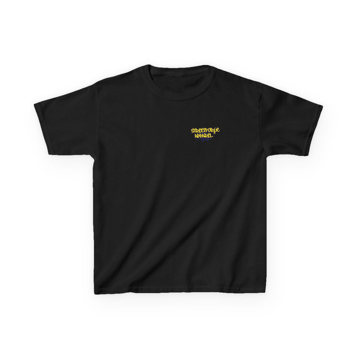 Kids Tee — Yellow Graffiti "Streetwise Angel" Logo