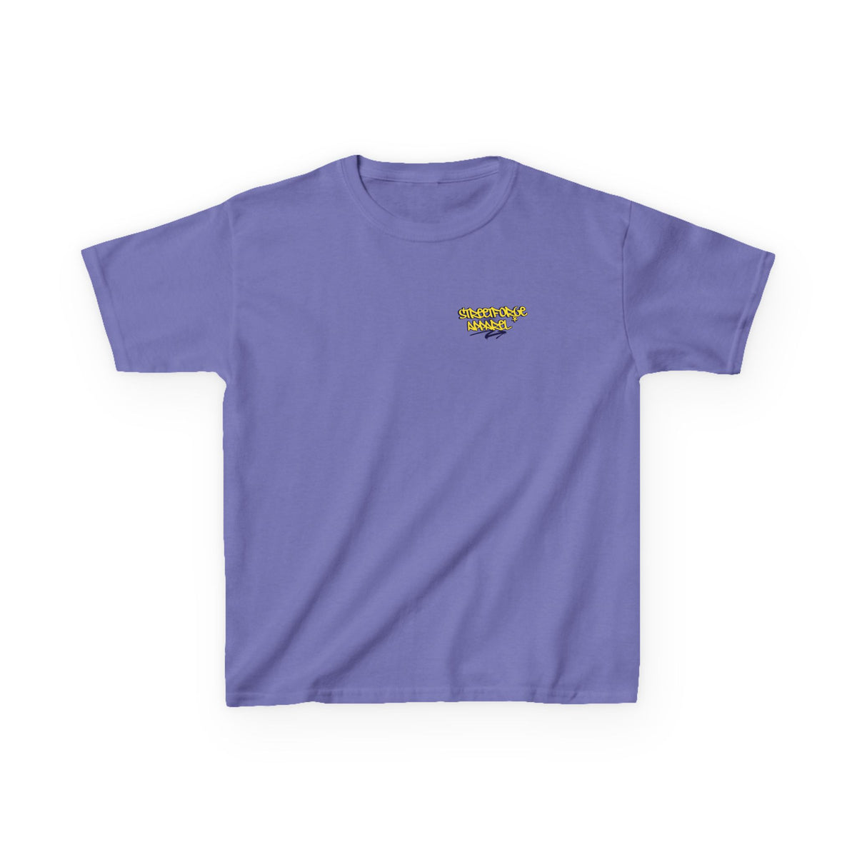 Kids Tee — Yellow Graffiti "Streetwise Angel" Logo