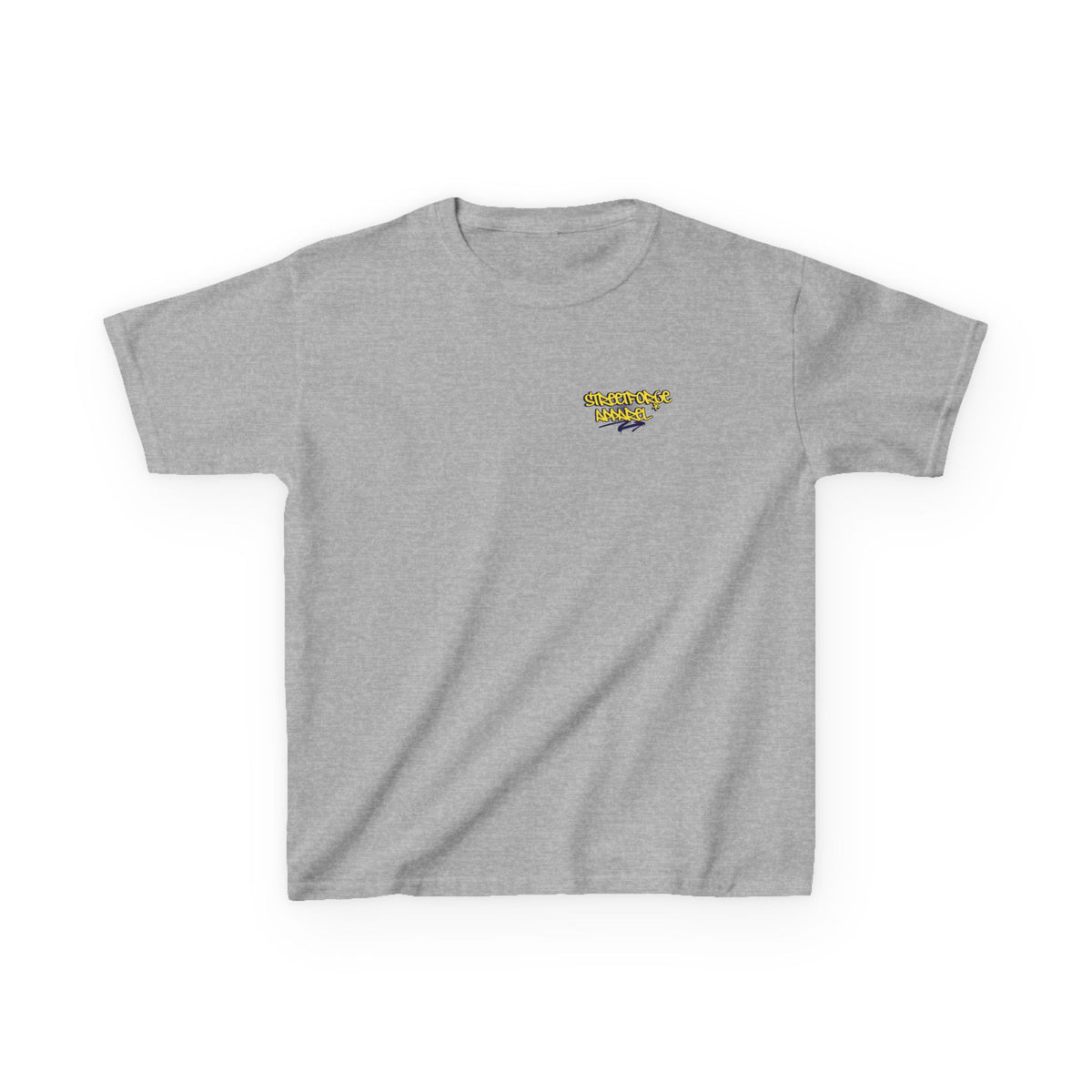 Kids Tee — Yellow Graffiti "Streetwise Angel" Logo