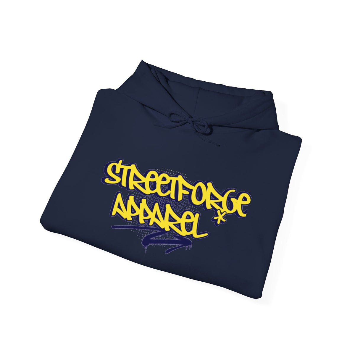 Streetforge Apparel Graffiti Hoodie — Yellow Script Logo