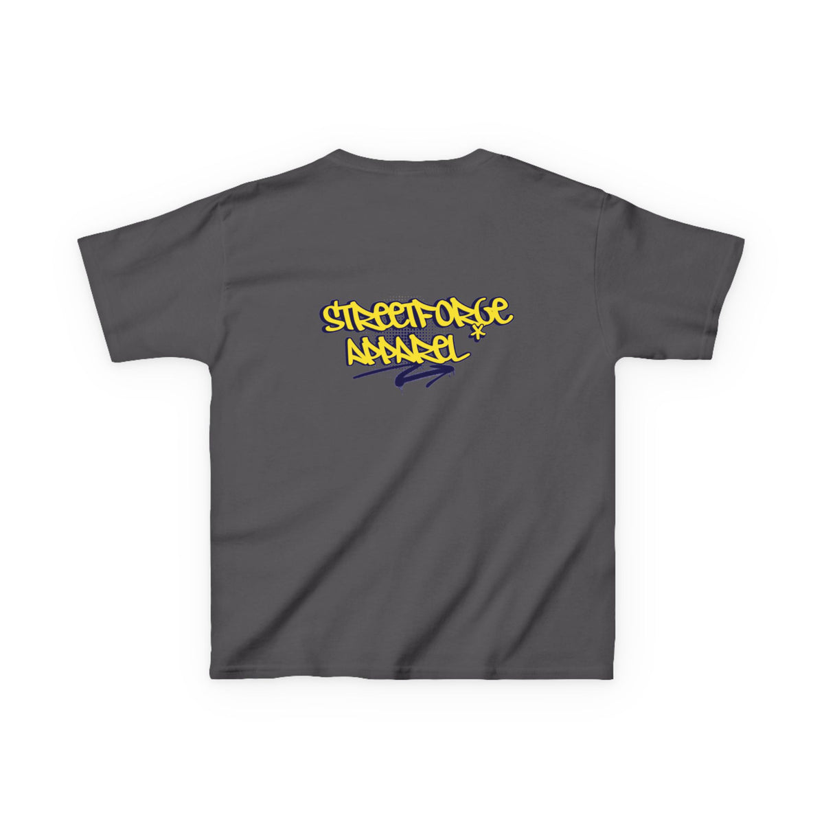 Kids Tee — Yellow Graffiti "Streetwise Angel" Logo