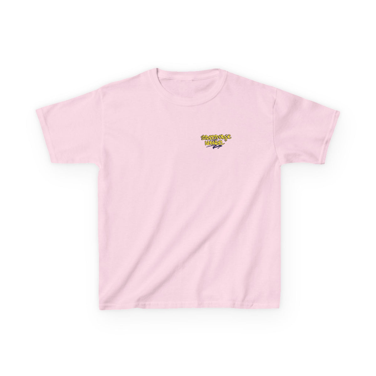 Kids Tee — Yellow Graffiti "Streetwise Angel" Logo