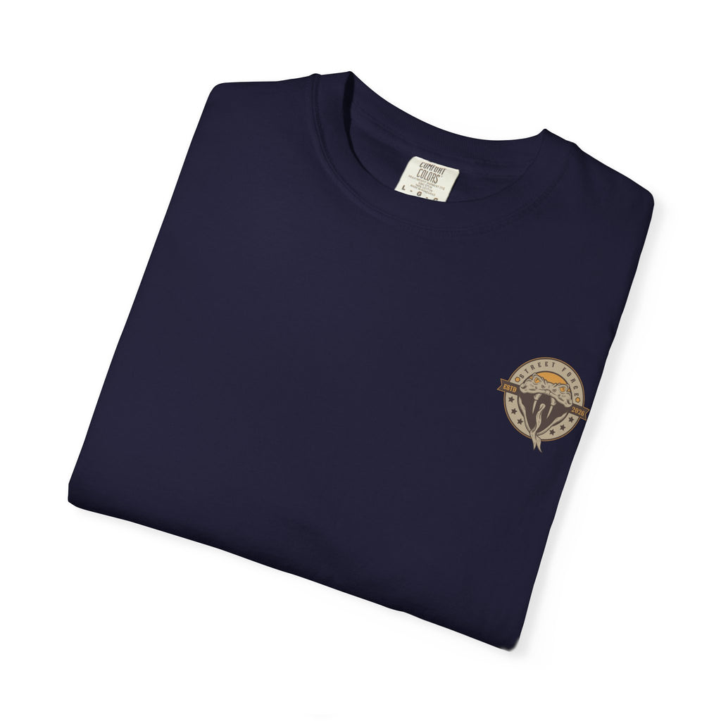 Snake Emblem T-Shirt — Street Forge Cobra Logo Tee (Est. 2026)