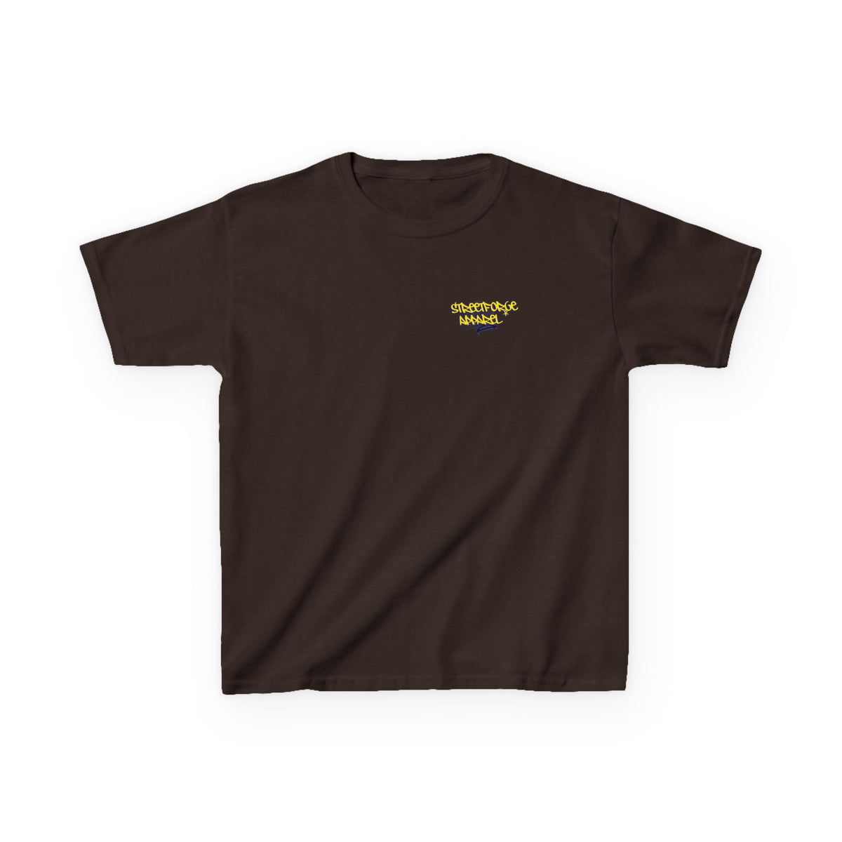 Kids Tee — Yellow Graffiti "Streetwise Angel" Logo