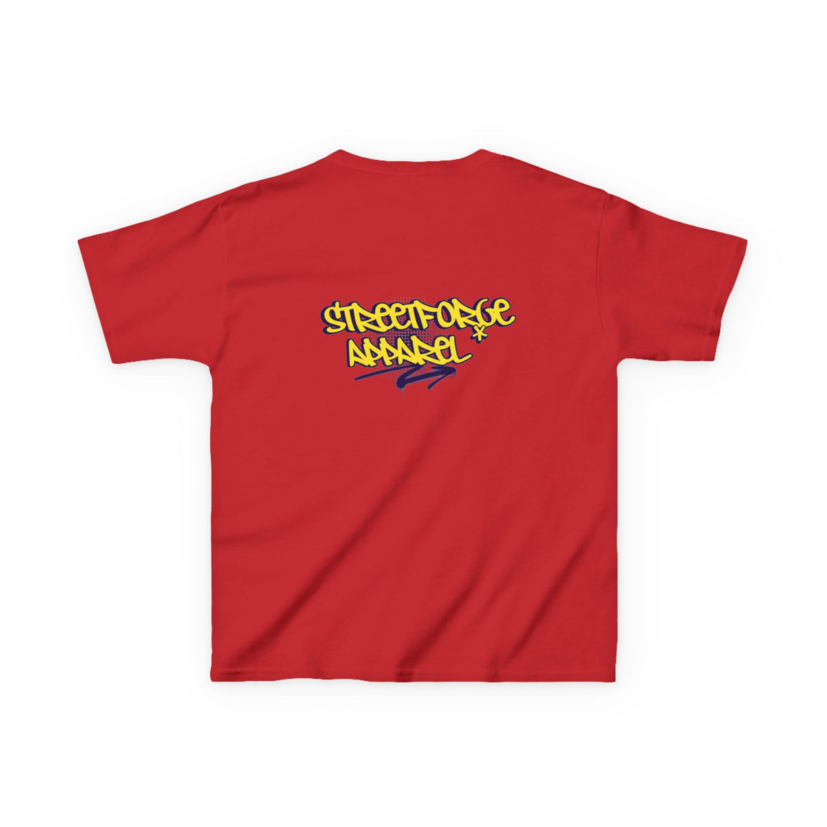 Kids Tee — Yellow Graffiti "Streetwise Angel" Logo