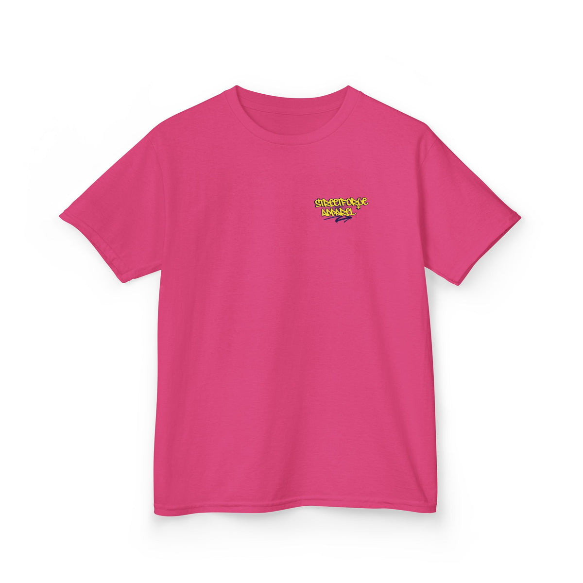 Kids Tee — Yellow Graffiti "Streetwise Angel" Logo