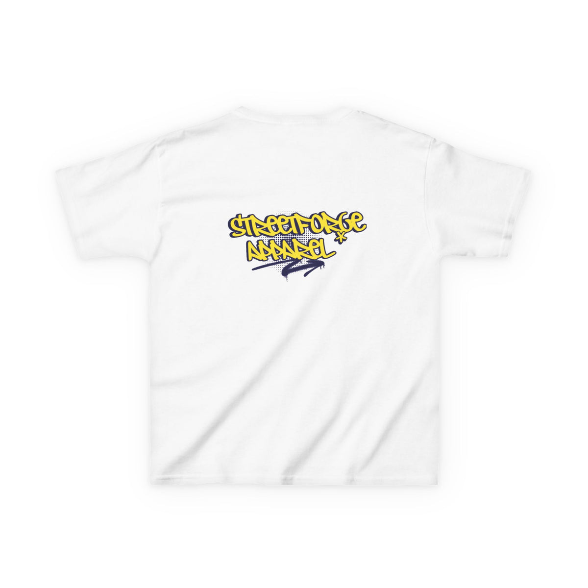 Kids Tee — Yellow Graffiti "Streetwise Angel" Logo
