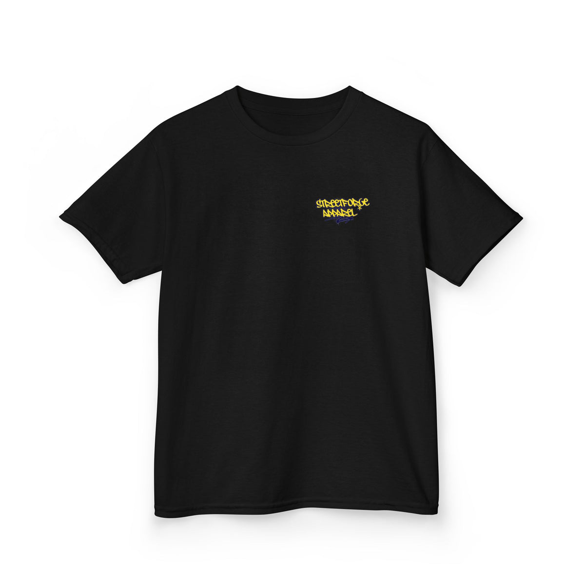 Kids Tee — Yellow Graffiti "Streetwise Angel" Logo