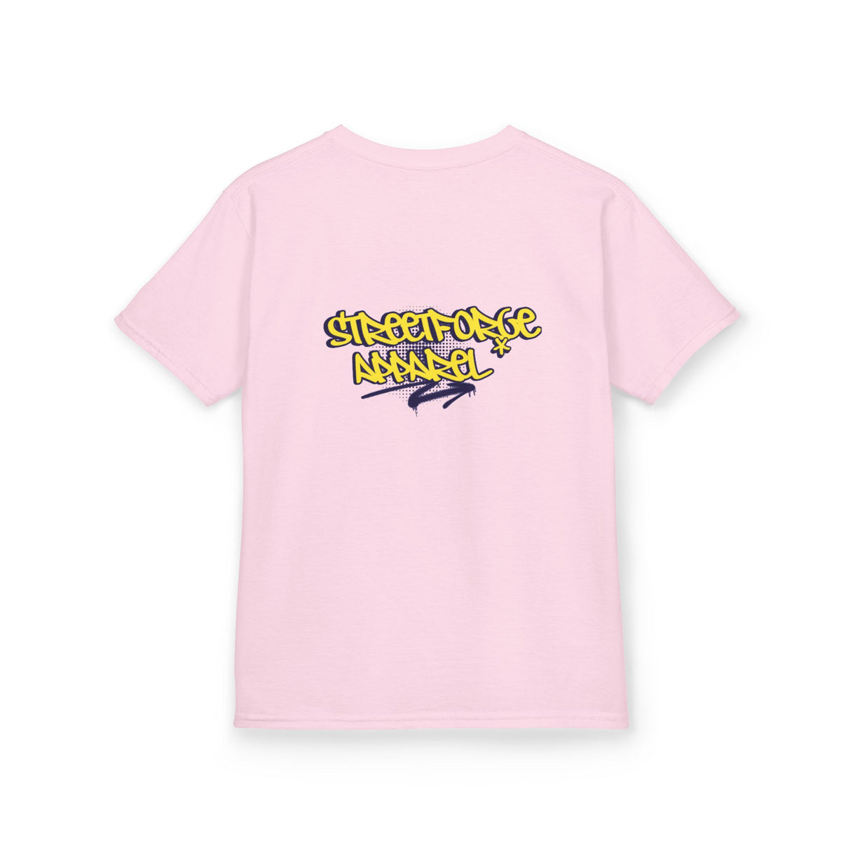 Kids Tee — Yellow Graffiti "Streetwise Angel" Logo