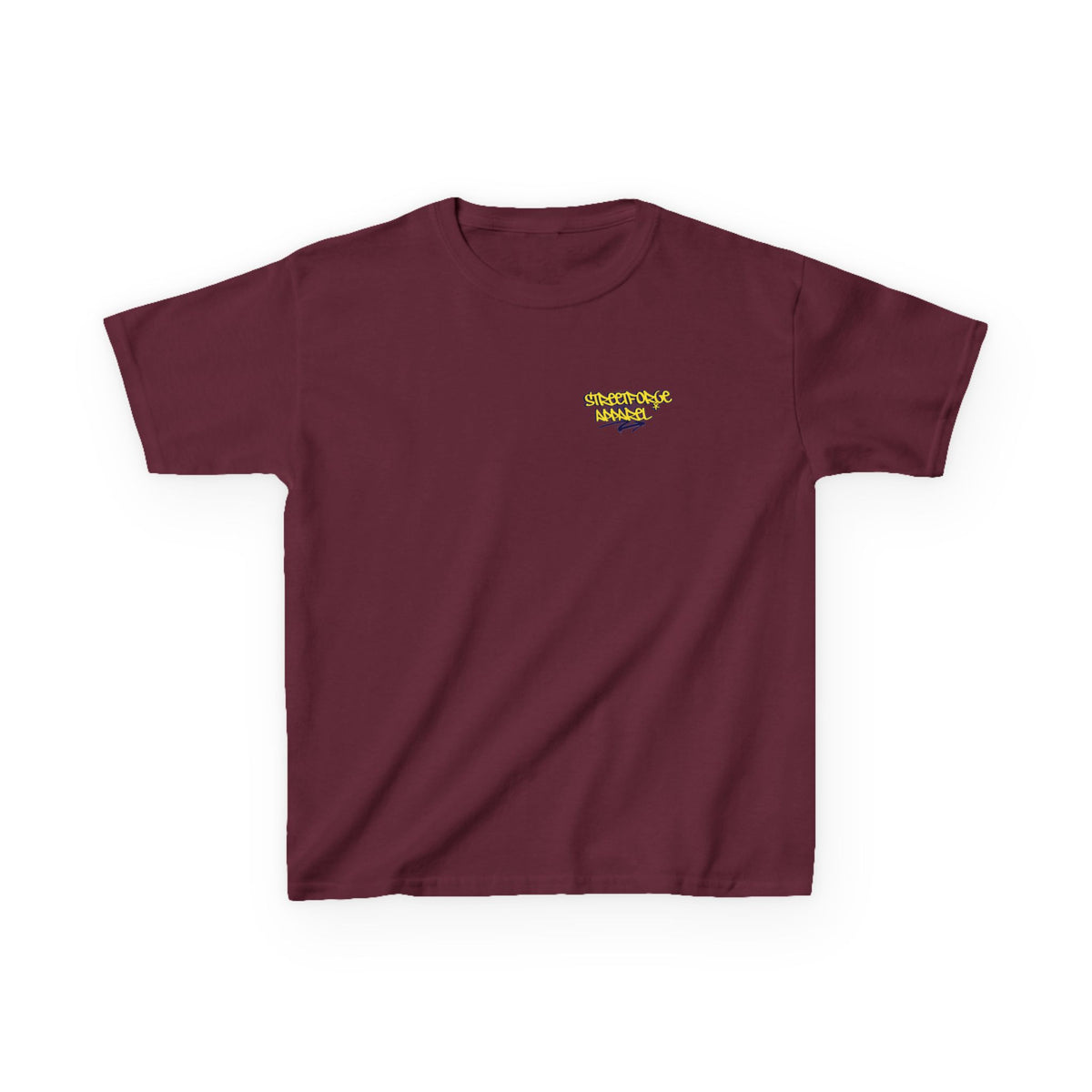 Kids Tee — Yellow Graffiti "Streetwise Angel" Logo