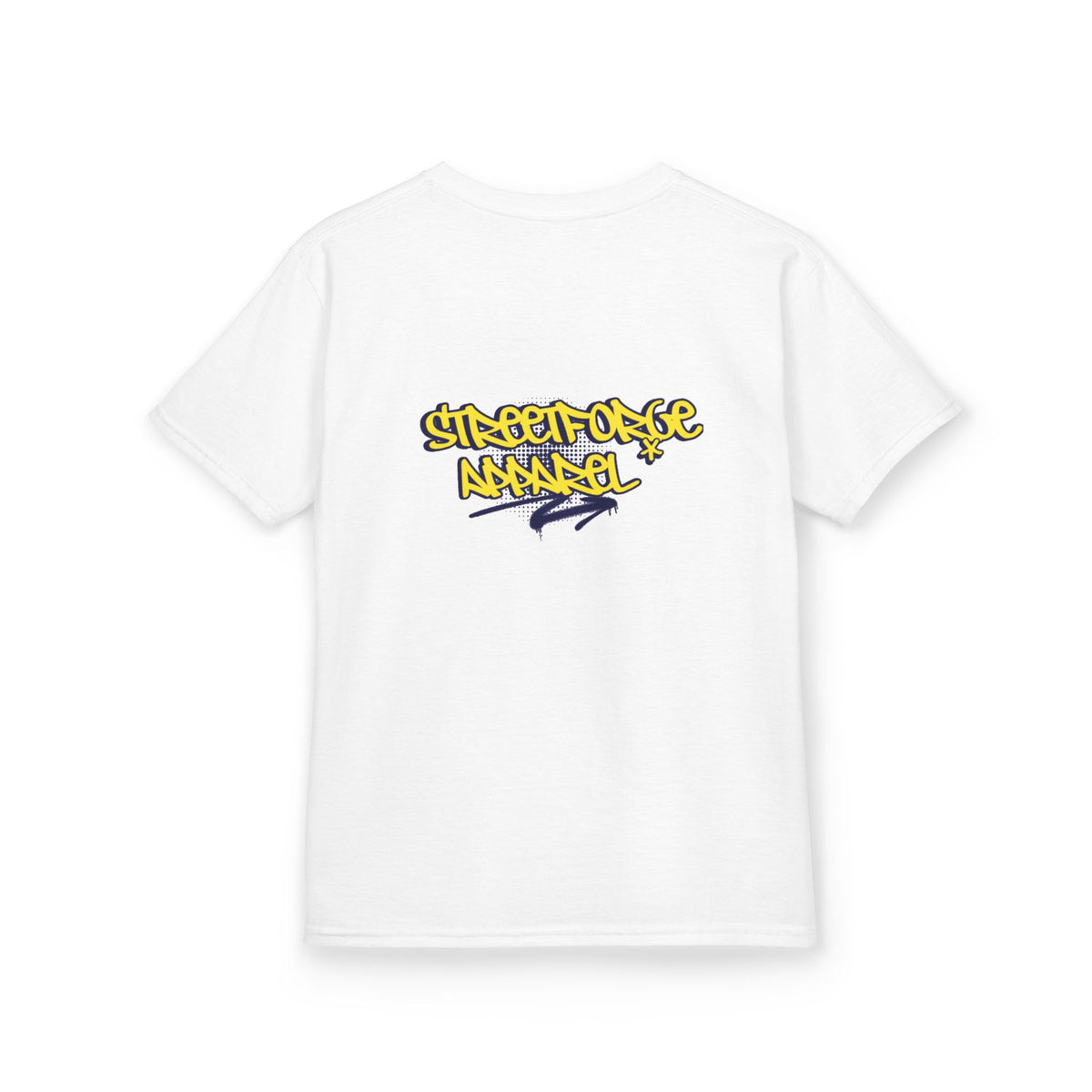 Kids Tee — Yellow Graffiti "Streetwise Angel" Logo