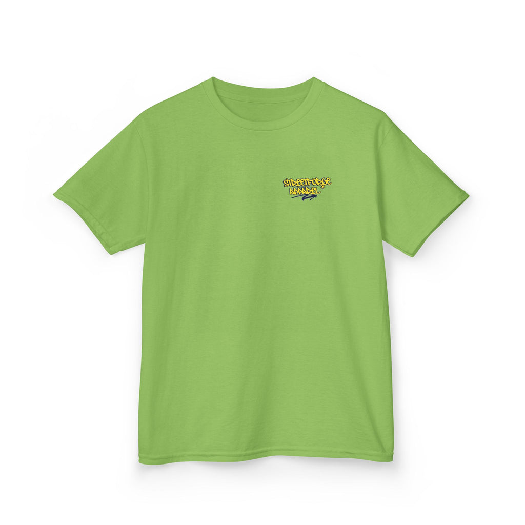 Kids Tee — Yellow Graffiti "Streetwise Angel" Logo