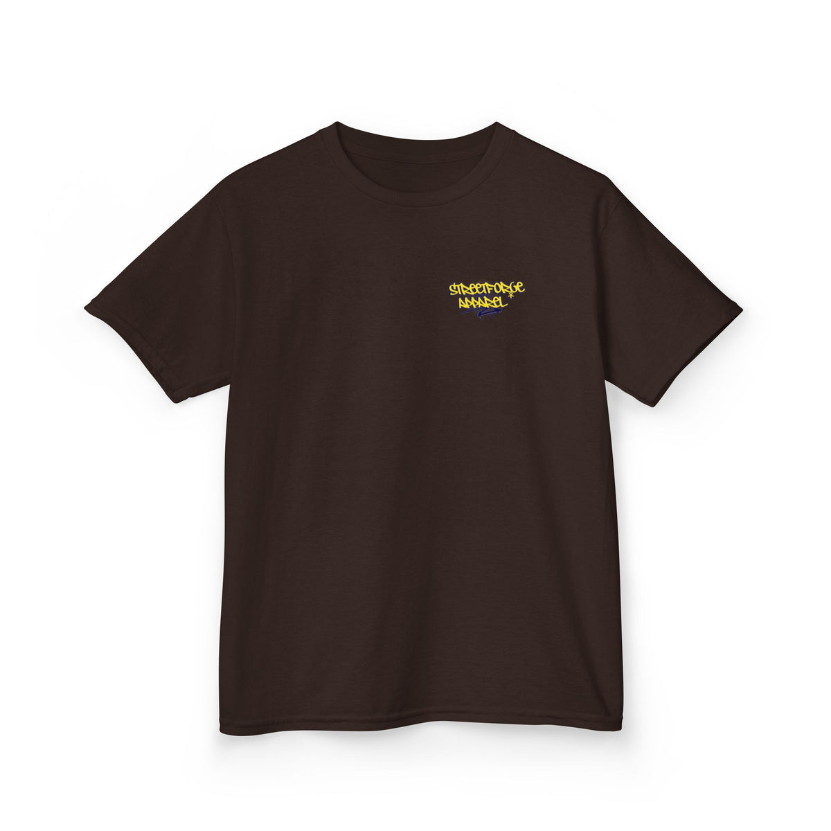 Kids Tee — Yellow Graffiti "Streetwise Angel" Logo