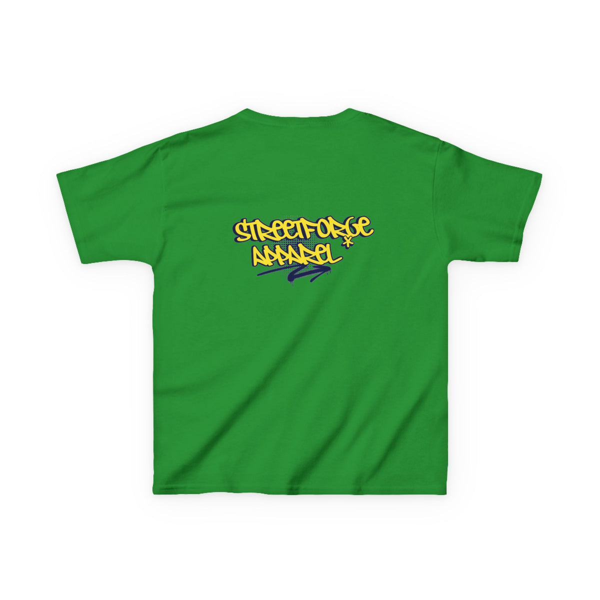 Kids Tee — Yellow Graffiti "Streetwise Angel" Logo