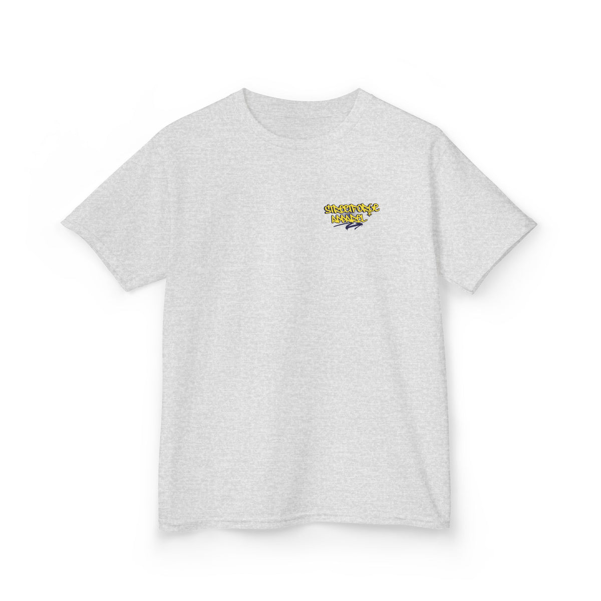 Kids Tee — Yellow Graffiti "Streetwise Angel" Logo