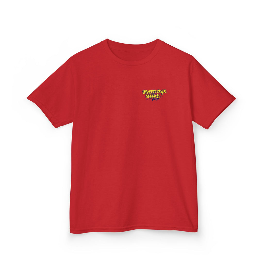 Kids Tee — Yellow Graffiti "Streetwise Angel" Logo