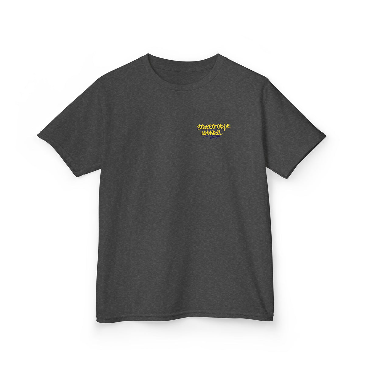 Kids Tee — Yellow Graffiti "Streetwise Angel" Logo