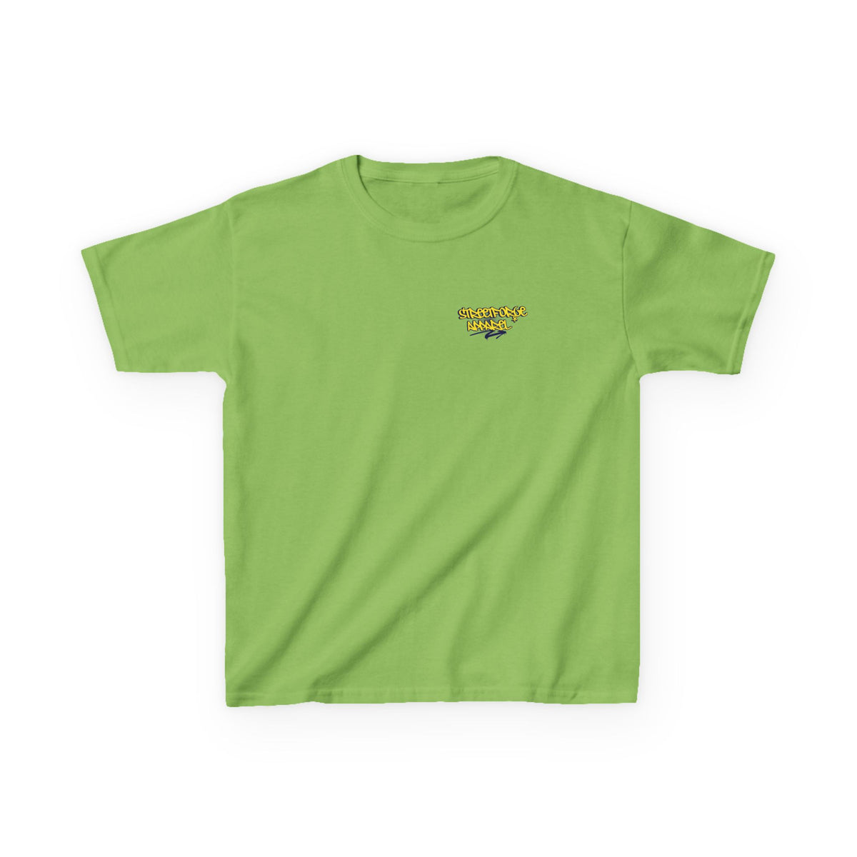 Kids Tee — Yellow Graffiti "Streetwise Angel" Logo