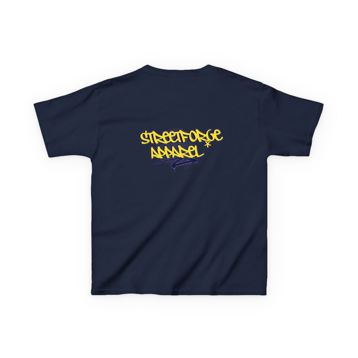 Kids Tee — Yellow Graffiti "Streetwise Angel" Logo