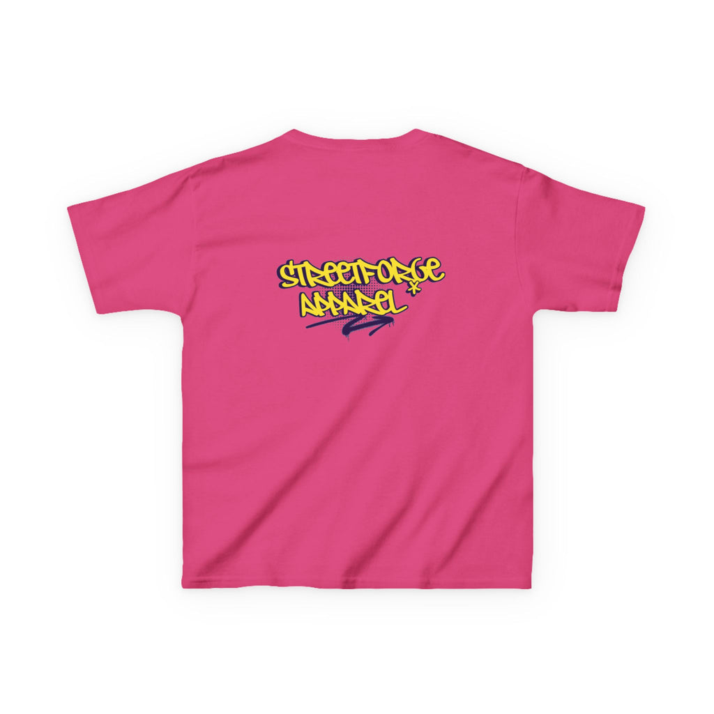 Kids Tee — Yellow Graffiti "Streetwise Angel" Logo
