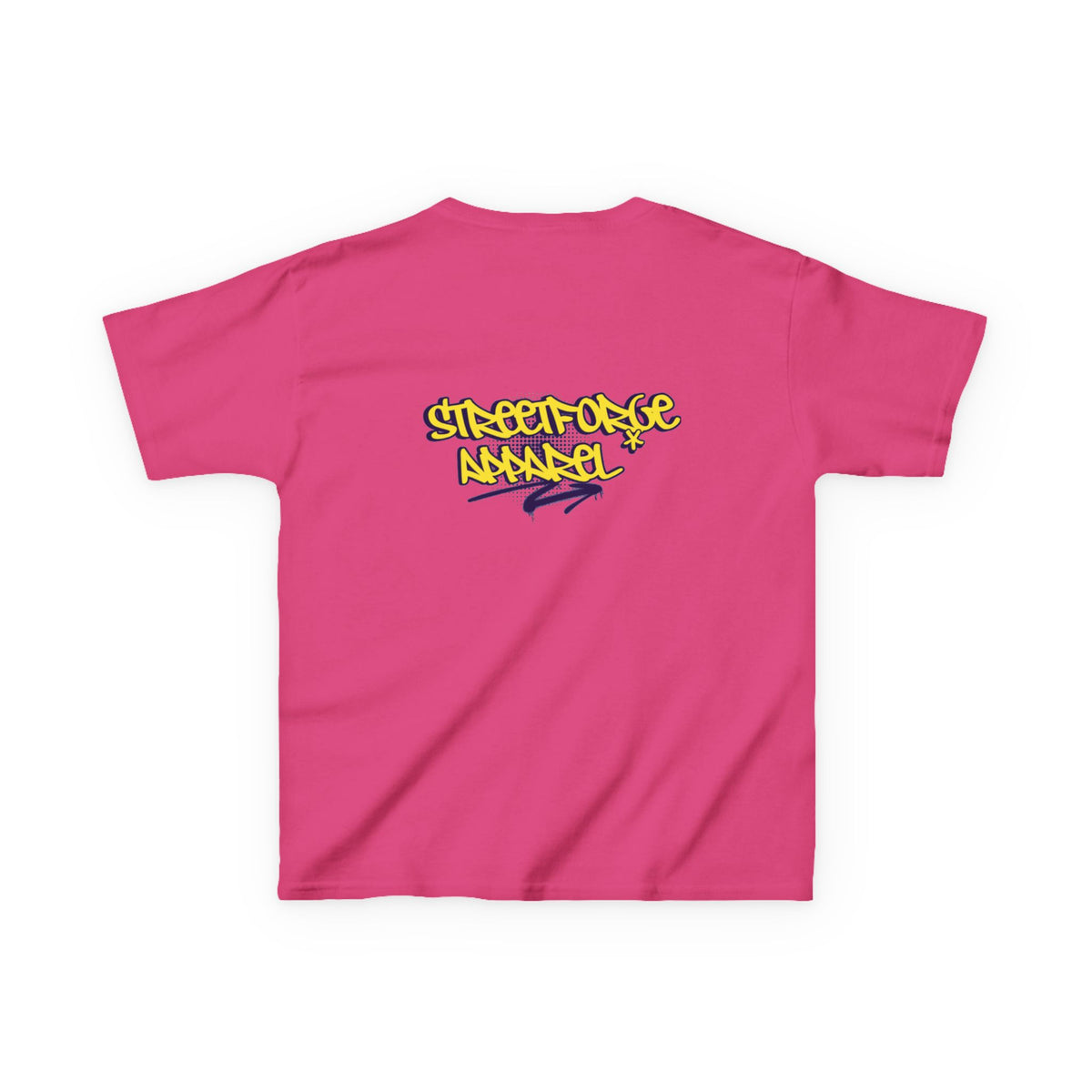 Kids Tee — Yellow Graffiti "Streetwise Angel" Logo